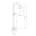 F2489-6 Стойка душ F 2489-6 ЧЕРНАЯ ЧЕРНАЯ