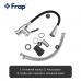 F4044 Смеситель для кухни гибкий излив картридж Ф35 FRAP 4044 Черный хром