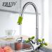 R43127-6 Смеситель для кухни гибкий излив 2-х вент крепение гайка FRUD 43127-6 Зеленый