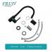 R42052-32 Смеситель для кухни гибкий излив ф35 на гайке FRUD 42052-32 Черный
