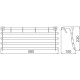 F806 Держатель для полотенца (580 мм) F 806 F806 Держатель для полотенца (580 мм) F 806