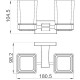 G0708-9 Держатель +2 стакана ОРУЖ.СТАЛЬ G0708-9 G0708-9 Держатель +2 стакана ОРУЖ.СТАЛЬ G0708-9