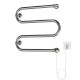 Полотенцесушитель электрический MIXLINE SIMPLE M 50x40 (кнопочный выкл, 123 Вт) ХРОМ