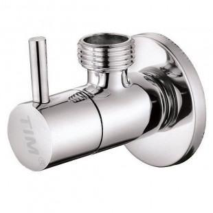Угловой кран 1/2"ш-1/2"ш картридж перключ VER37 хром
