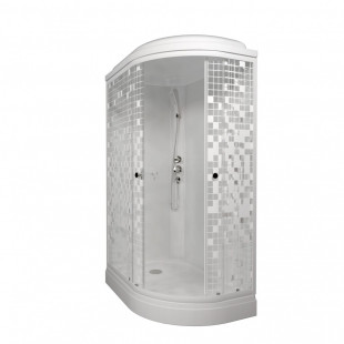 Душевая кабина Тритон "Коралл 120x80 L А" 120х80х218 Низкий поддон Полочка Левая (6мест+сифон ф90)