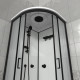 Душевая кабина Тритон Прайм-Блэк-Вельвет 90*90А 90х90х220 низкий поддон (3 места)