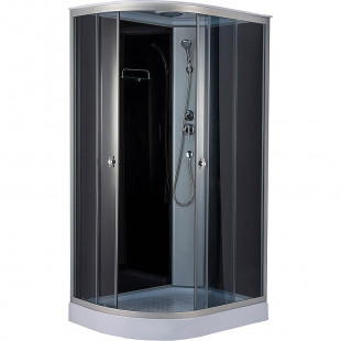 Душевая кабина ДАНА-719 B R 120*80*215 с крышей низ. поддон Правая стёкла ЧЕРНЫЕ
