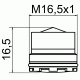 Аэратор наружная резьба бескорпусной M16,5*1