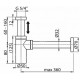 Сифон Frap F 82-7 черный F82-7 Сифон Frap F 82-7 черный F82-7