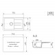 Мойка ML-GM31 с крылом, ультра-черная (344), 770*500*190мм Мойка ML-GM31 с крылом, ультра-черная (344), 770*500*190мм