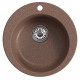 Мойкa ML-GM13 круглая, терракотовая (307), 495мм (глуб. чаши 200) Мойкa ML-GM13 круглая, терракотовая (307), 495мм (глуб. чаши 200)