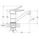 Смеситель в кухню SOLONE 4F-B045 (15cm) (20/2)