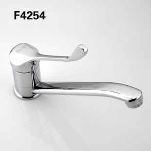 F4254 Смеситель для кухни поворотный гусак 25см, картридж Ф40 FRAP 4254 ручка хирургическая