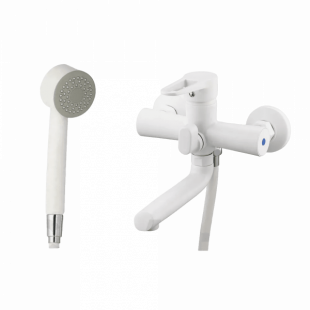 Смеситель в ванную ZEGOR PUD3-A045-YW БЕЛЫЙ