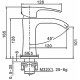 G1007-3 Смеситель для раковины ЗОЛОТО с гайкой (однорычажный) G1007-3 G1007-3 Смеситель для раковины ЗОЛОТО с гайкой (однорычажный) G1007-3