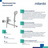 Смеситель для ванны MILARDO Demi DEMSB00M10