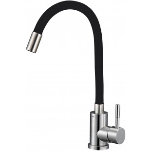 Смеситель в кухню SOLONE EZA4-F090KB (НЕРЖ) ЧЕРНЫЙ (10)