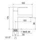 SL144-001F Смеситель для раковины РМС SL144-001F однорычажный Хром SL144-001F Смеситель для раковины РМС SL144-001F однорычажный Хром