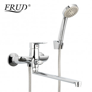 R22106 Смеситель для ванны Ф35 L-нос (переключ.в корпусе) FRUD 22106