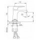 F1071-9 Смеситель для раковины FRAP F1071-9, оружейная сталь