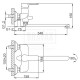 R22106 Смеситель для ванны Ф35 L-нос (переключ.в корпусе) FRUD 22106 R22106 Смеситель для ванны Ф35 L-нос (переключ.в корпусе) FRUD 22106