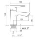 SL141-001F Смеситель для умывальника, ø35 однорычажный Хром SL141-001F Смеситель для умывальника, ø35 однорычажный Хром
