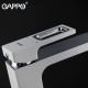 G1017-8 Смеситель для умывальника литой корпус с гайкой GAPPO 1017-8 белый-хром из латуни