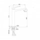 F1062-2 Смеситель высокий для умывальника литой корпус FRAP 1062-2 Черный F1062-2 Смеситель высокий для умывальника литой корпус FRAP 1062-2 Черный