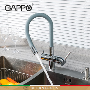 G4398-30 Смеситель для кухни с подкл. фильтра питьевой воды из латуни Gappo 4398-30