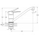 Смеситель в кухню SOLONE 4F-A045 (25cm) (10)
