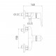 5740267C-S Смеситель для душа GROSS AQUA Vista 5740267C-S