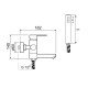 SUS124-009E Смеситель для ванны, ø35