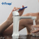 F1034 Смеситель для умывальника литой корпус картридж 35мм FRAP 1034 Белый+6 цветных накладок на ручку