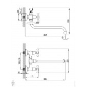 Смеситель для ванны IDDIS Jeals JE2SBL0i10