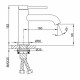 G1006-3 G Ф35 Смеситель для раковины сатин/золотой с гайкой (однорычажный) G1006-3 G1006-3 G Ф35 Смеситель для раковины сатин/золотой с гайкой (однорычажный) G1006-3