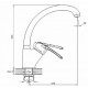 Смеситель в кухню SOLONE KAK4-A181