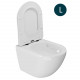 Унитаз подвесной безободковый, WAVE MERIDIAN Tornado Flush, сиденье дюропласт, микролифт БЕЛЫЙ глянец (L)
