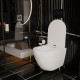 Унитаз подвесной безободковый, WAVE MERIDIAN Tornado Flush, сиденье дюропласт, микролифт БЕЛЫЙ глянец (L)
