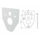 Звукоизоляционная плита для подвесного унитаза и биде M91 ALCAPLAST/Alcadrain Звукоизоляционная плита для подвесного унитаза и биде M91 ALCAPLAST/Alcadrain