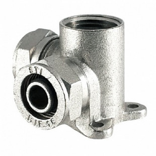 Тройник м/пл с креп.16х1/2"х16 "водорозетка"