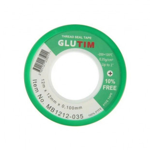 Фум-лента GLU TIM зелен (12*12*0,1мм) 0,35g/cm³ -200+120°С MB1212-035