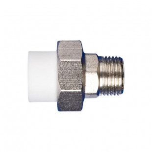 Муфта разъем. мелк. рез. 20 х 3/4" НР (PPRC) американка