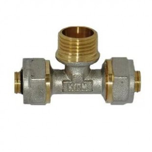 Тройник м/пл 20*3/4"*20 ц/ш/ц