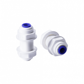 Фитинг выходной с гайкой зажимной 1/4"-1/4" QF-QF