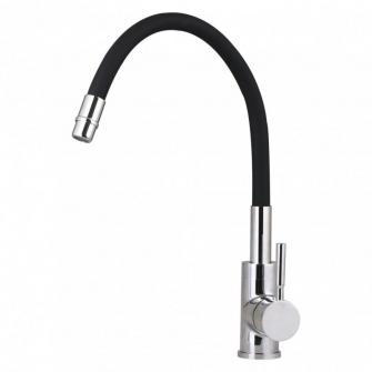 3241508 B Смеситель для кухни с гибким ЧЕРНЫМ изливом GROSS AQUA ColorFlex 3241508 B